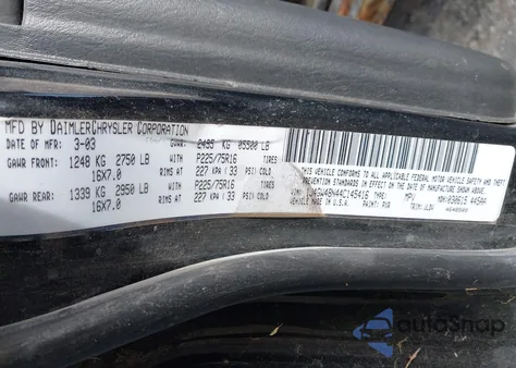 2004 Jeep Grand Cherokee Laredo from USA, damaged, VIN 1J4GW48N44C145416